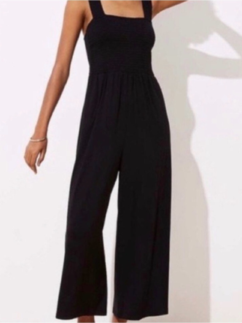LOFT Beach NWT Black Tie Back Jumpsuit